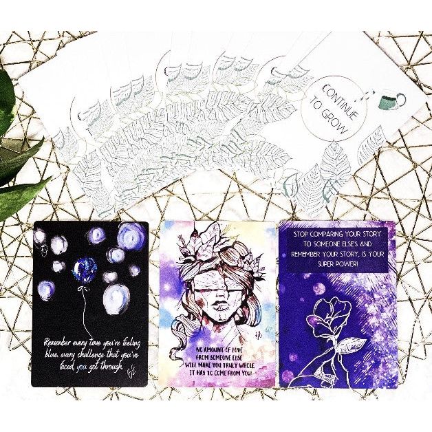 Continue to Grow Oracle Healing Deck Inspirational Affirmations by Brittani Zahourek