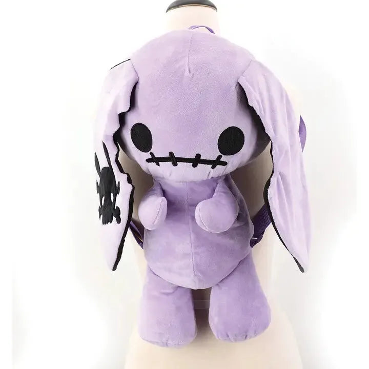 Purple Naughty Bunny Stuffed Backpack