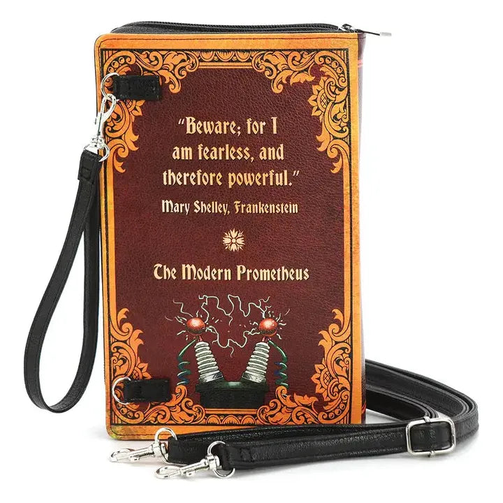 Bride + Frankenstein Book Clutch Bag