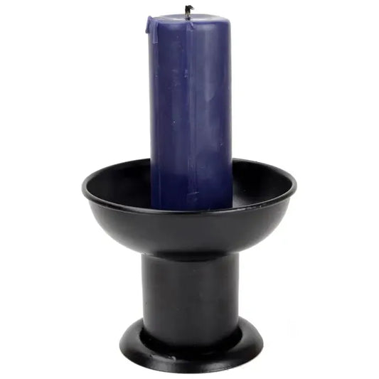 Black Pillar Candle Holder