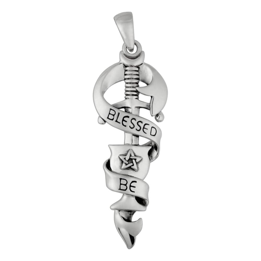 Dryad Design Wiccan Blessed Be Chalice Blade Pendant