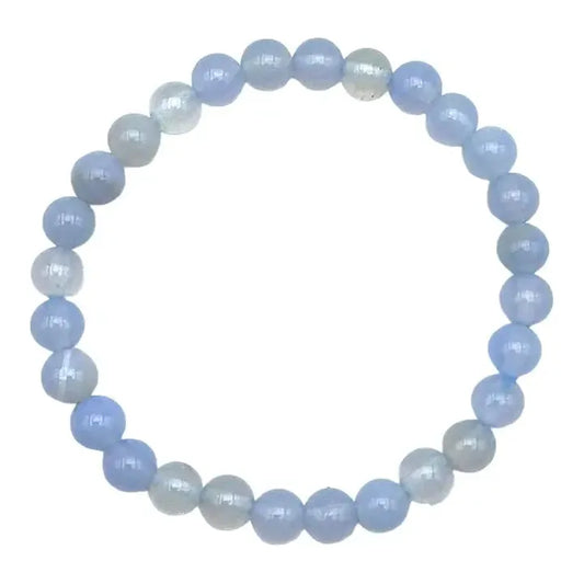 6 mm Light Blue Agate Children's Bracelet For Calming and soothing