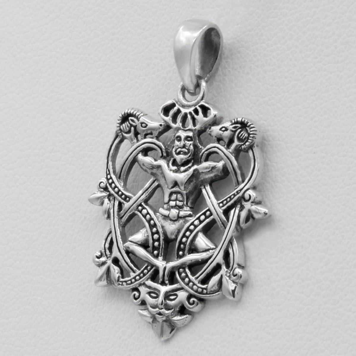 Dryad Design Cernunnos Pendant Sterling Silver Pagan Wiccan Celtic Horned God Jewelry