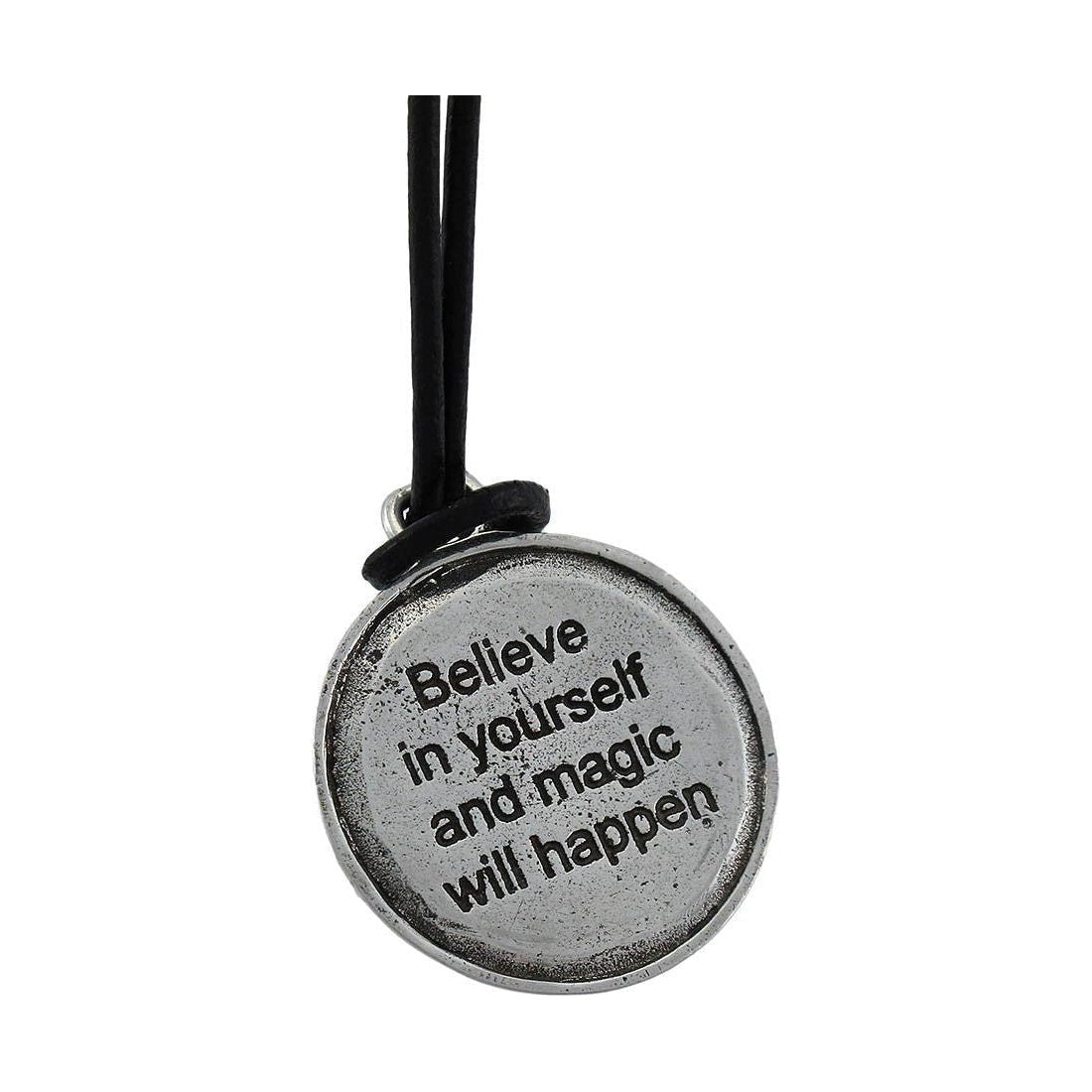 Celtic Wisdom Dragon Pewter Pendant 16 in. Cord Necklace