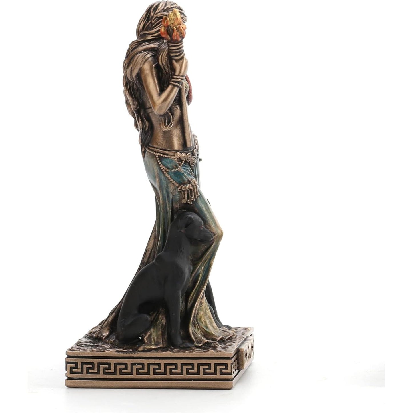 Bronze Finish Hecate (Hekate) Goddess of Magic Mini Statue Hand Painted