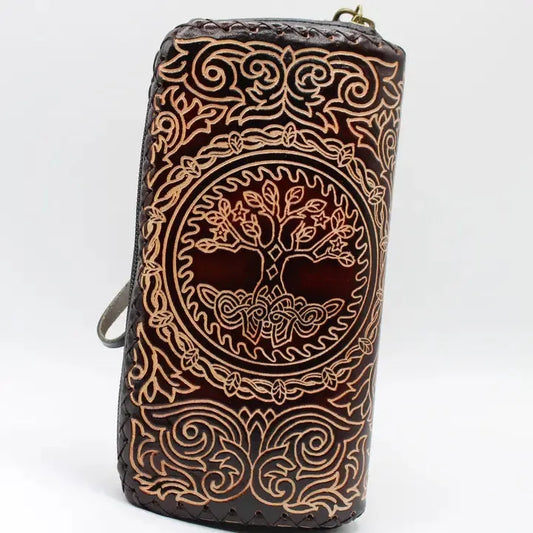 Handmade Leather Tree of Life Wallet