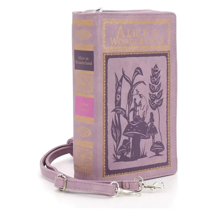 Alice in Wonderland Book Clutch Bag