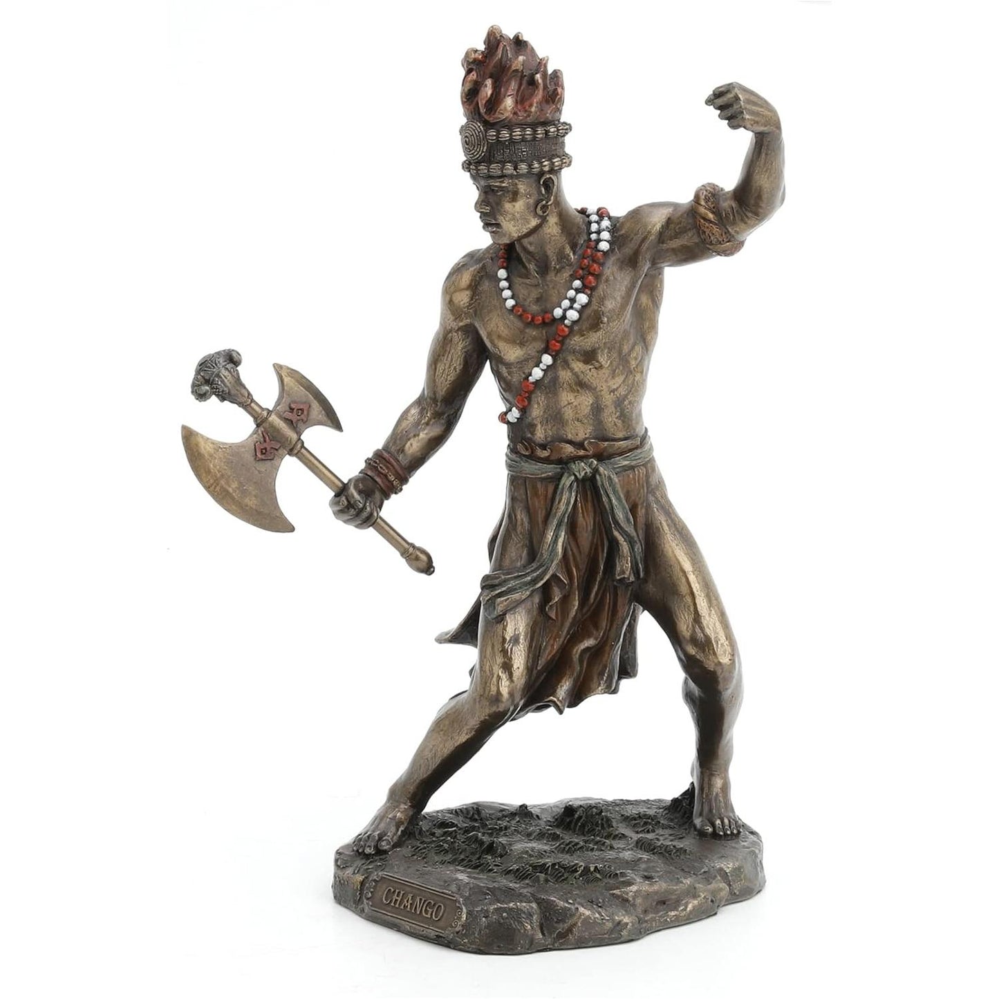 Chango - God of Fire, Thunder, Lightning and War Statue Sculpture Figurine