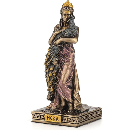 Bronze Look Finish Hera Mini Statue Hand Painted 3 1/2"