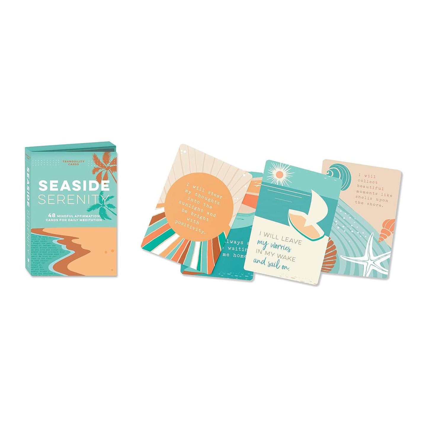 Tranquility Cards: Seaside Serenity: 48 Mindful Affirmation Cards for Daily Meditation