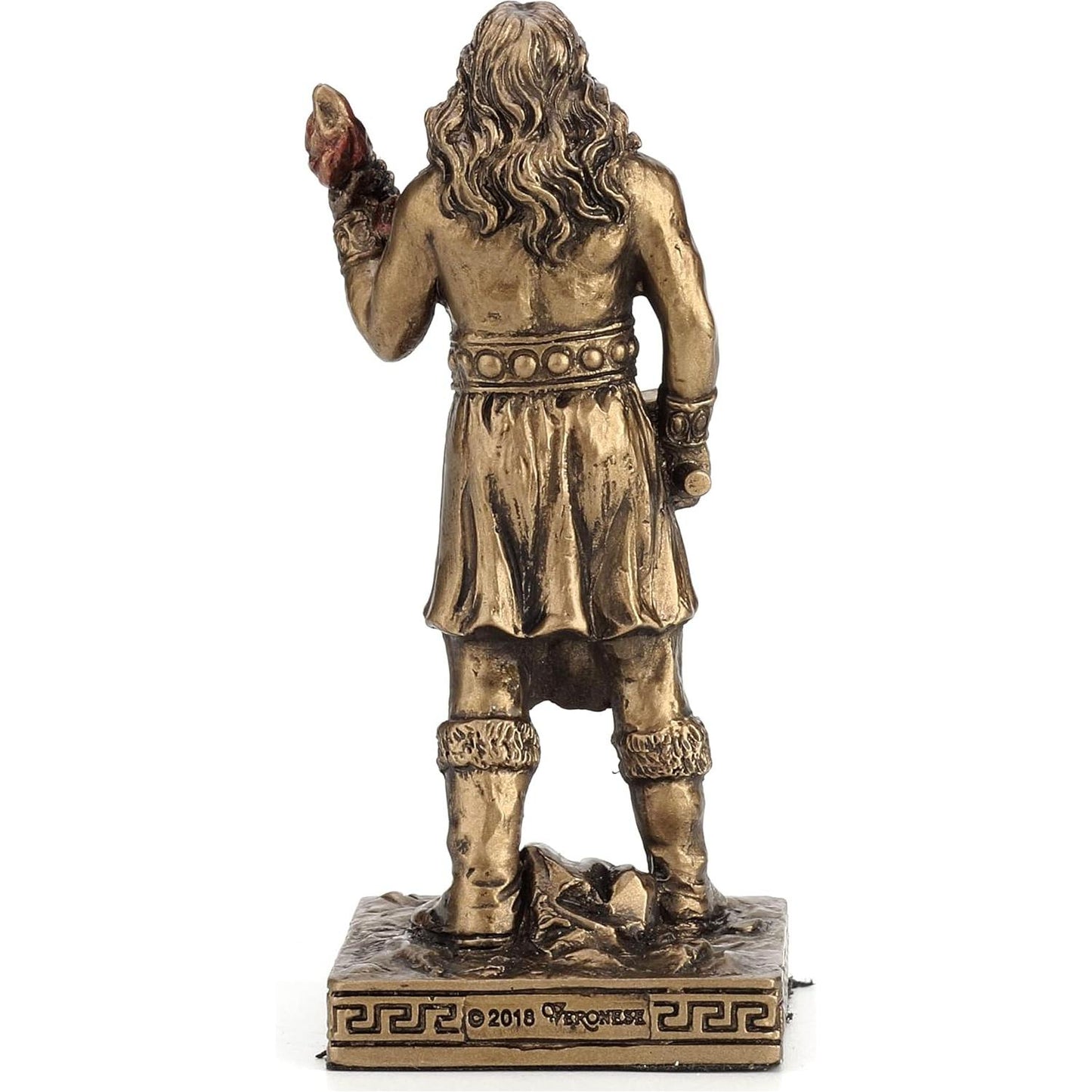 Bronze Look Finish Hephaestus Mini Statue Hand Painted 3 1/2"