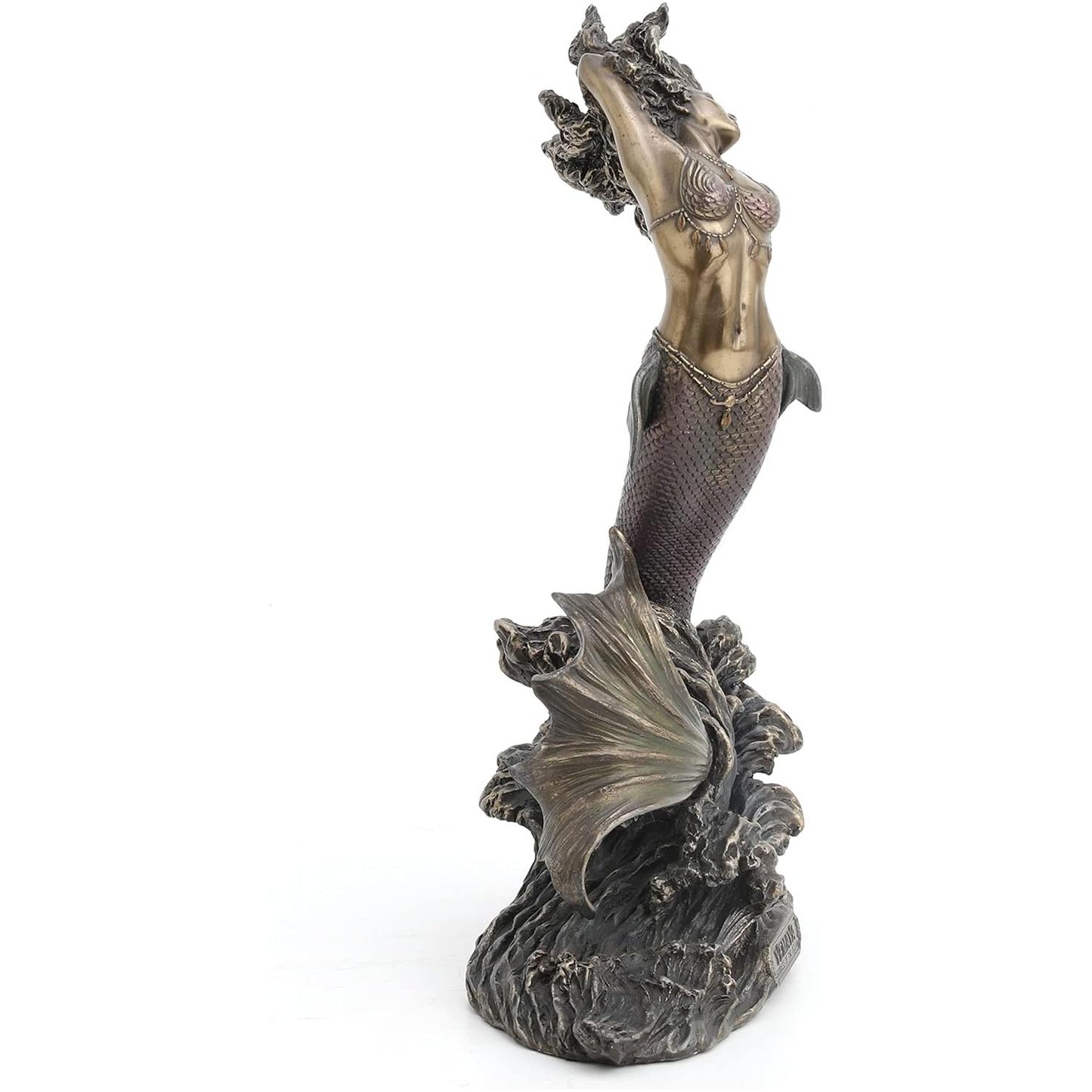 Yemaya - Mother of All and Goddess of The Ocean Figurine, Bronze Color