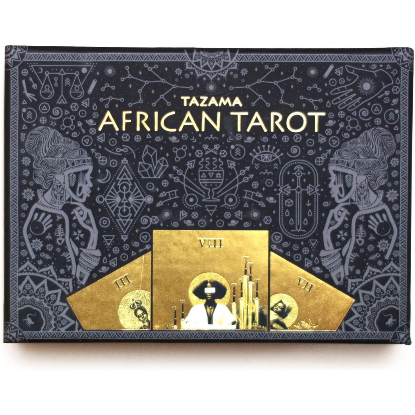 Abusua Pa Tazama African Tarot Deck, Beautiful Tarot Cards with Guide Book