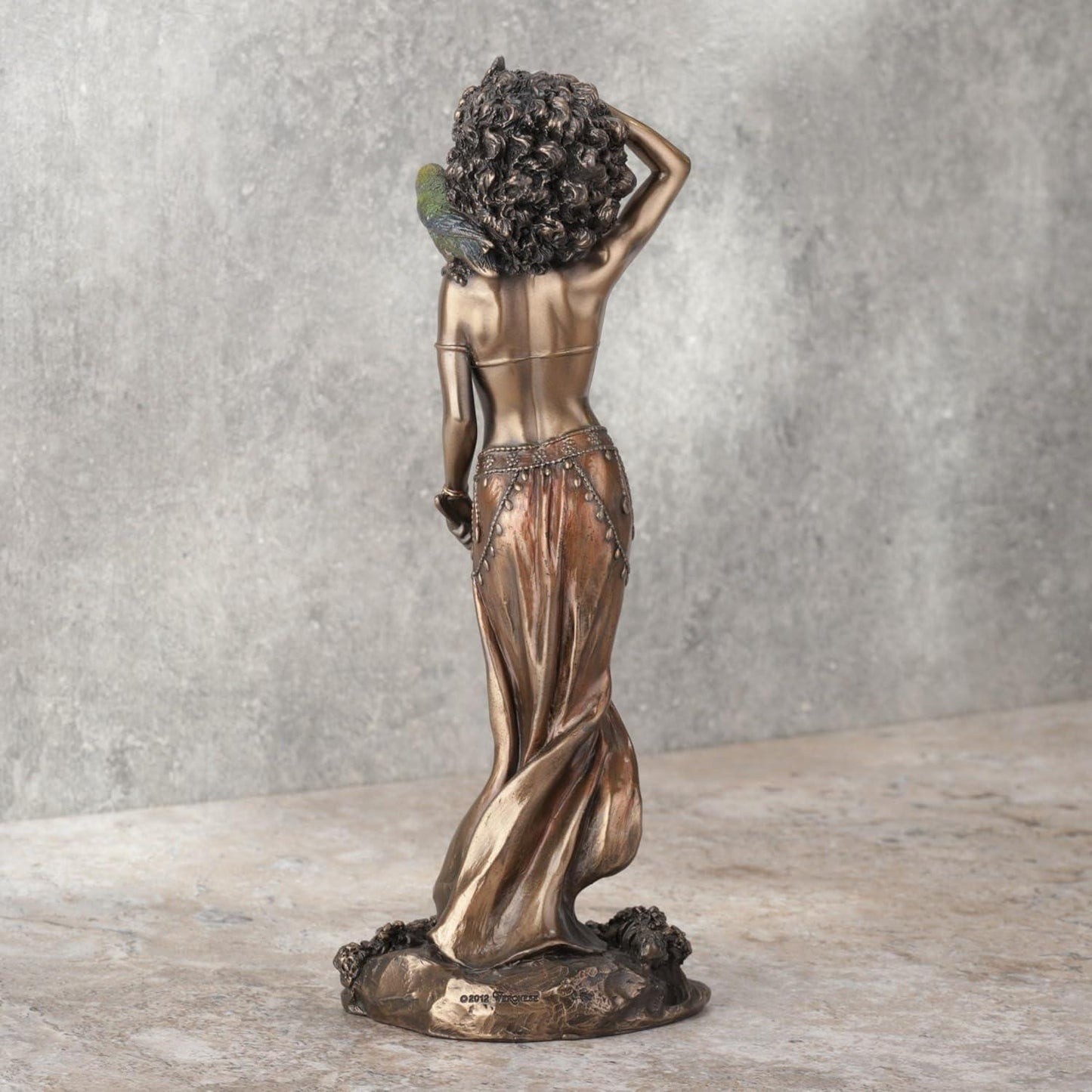 9.5 Inch Tall Oshun The Orisha of Love, Marriage, and Fertility Cold Cast Resin Antique Bronze Finish