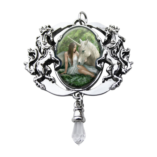 Pure Heart Enchanted Cameo Pendant by Anne Stokes