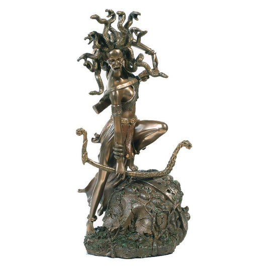 Medusa Statue- Bronze Finish by Artist Derek Frost