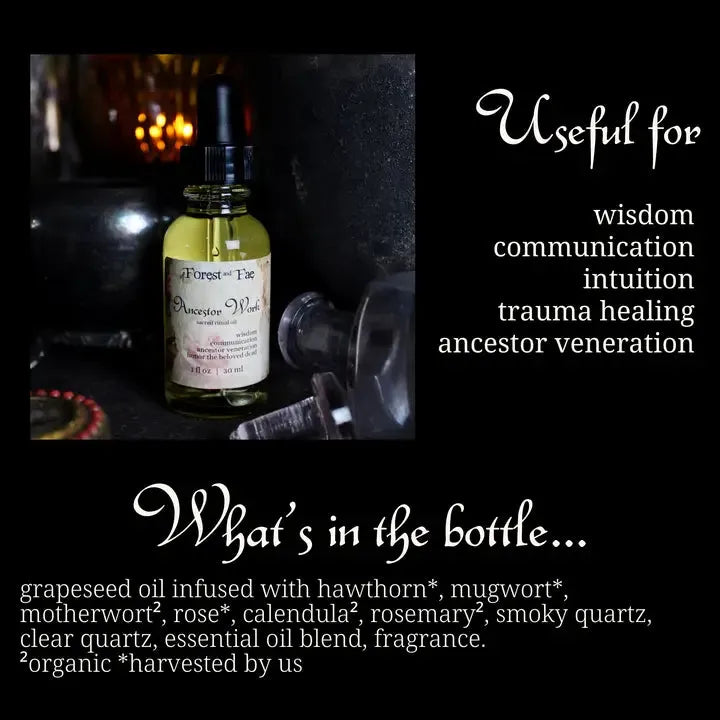 Ancestor Work Sacred Ritual Oil • Altar Oil