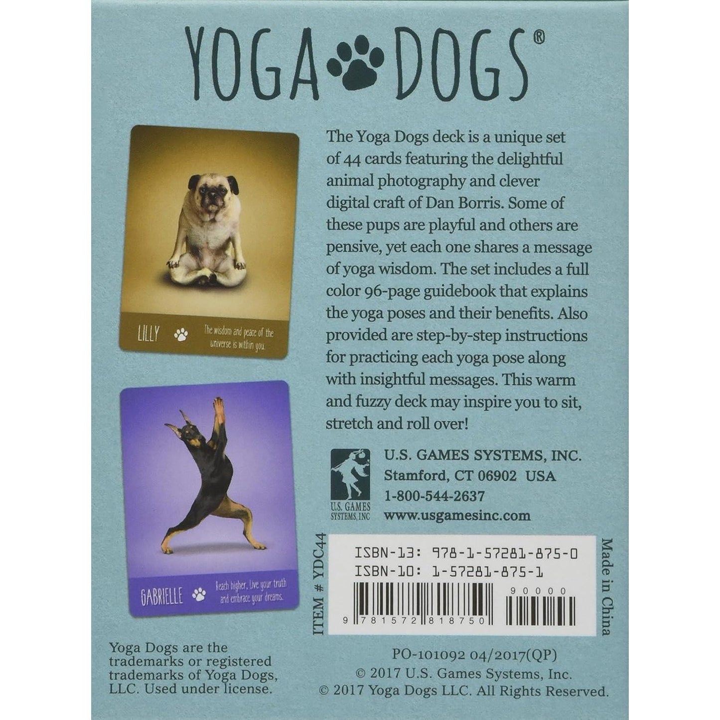 Yoga Dogs Card Deck and Book Set