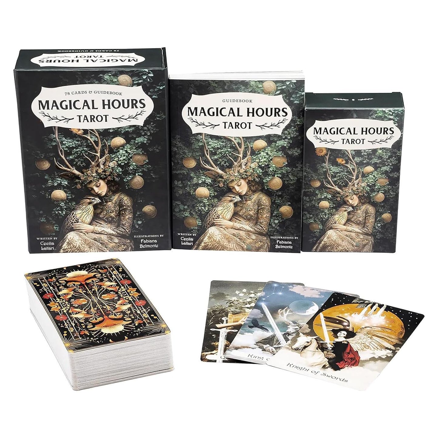 Magical Hours Tarot: 78 Lush Collage-Style Cards, Enchanting Divination Deck Steeped in Nature & Magic, Includes Full-Color 128-Page Illustrated Guidebook