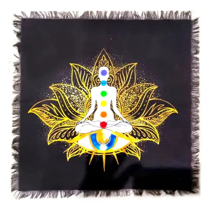 Chakra Meditation Altar Cloth (24 X 24 in.)