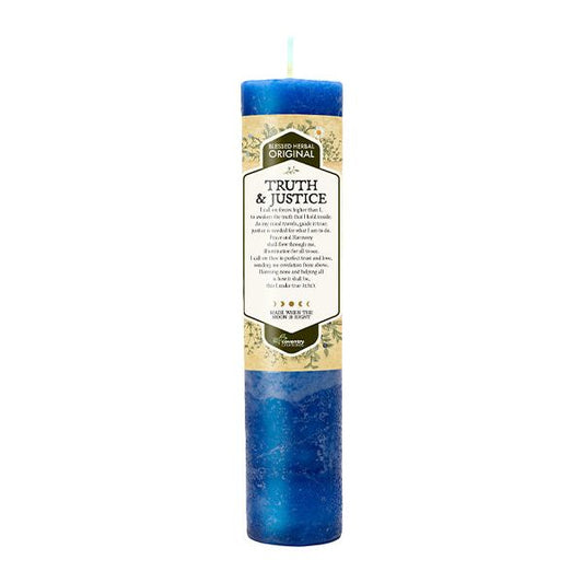 Blessed Herbal Truth and Justice Candle