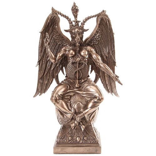 Large Bronze Baphomet Statue by Maxine Miller