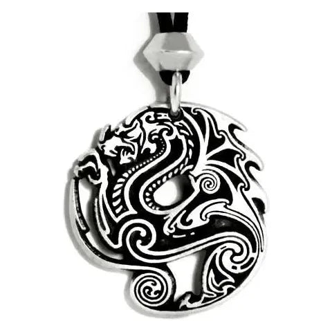 Beowulf's Dragon Pewter Pendant