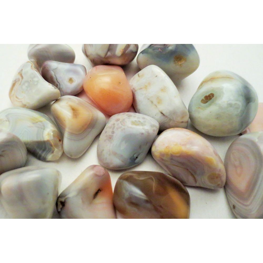 Agate, Botswana, Tumbled and Polished