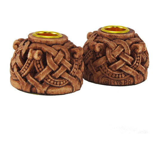 Dryad Designs Celtic Knotwork Candleholders Pair