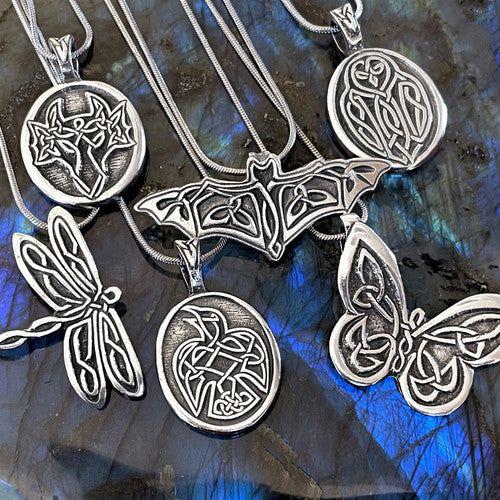 Celtic Wings Necklaces with Inscriptions