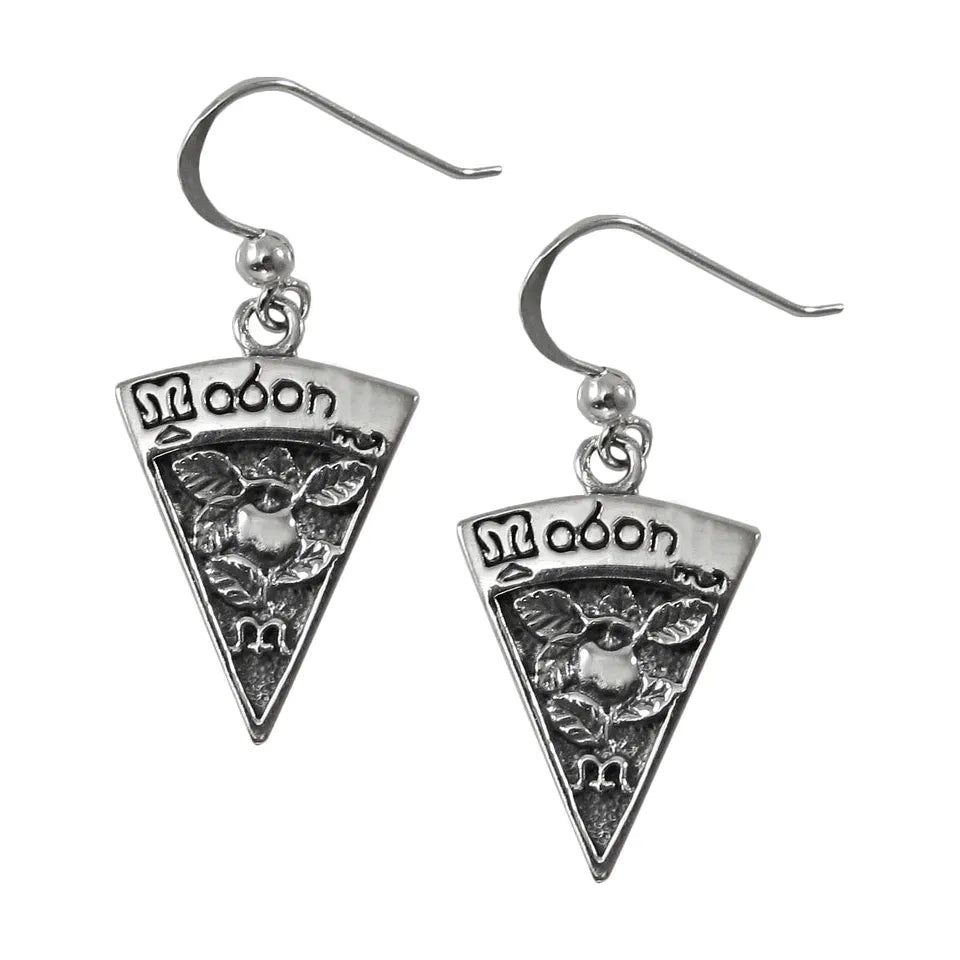 Sterling Silver Sabbat Dangle Earrings, all eight Sabbats