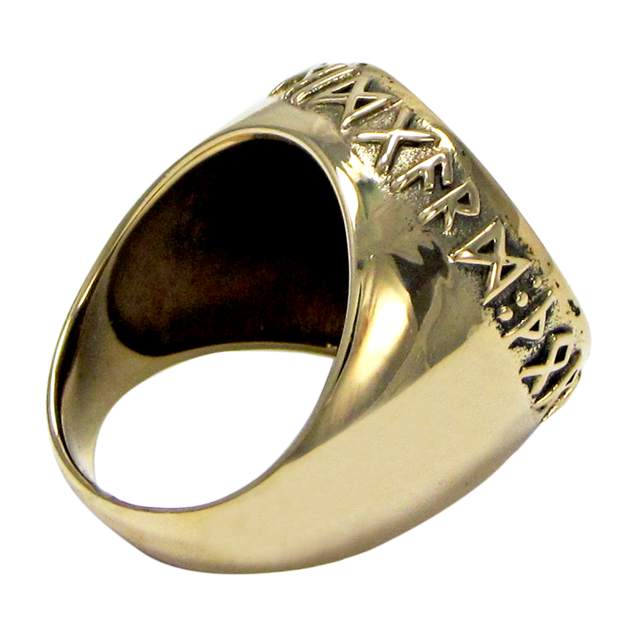 Large Bronze Thors Hammer Ring Sizes 5-15