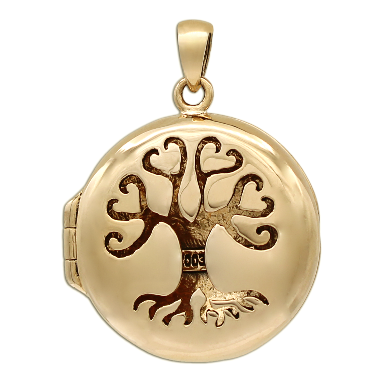 Bronze Tree Pentacle Aromatherapy Locket Pendant
