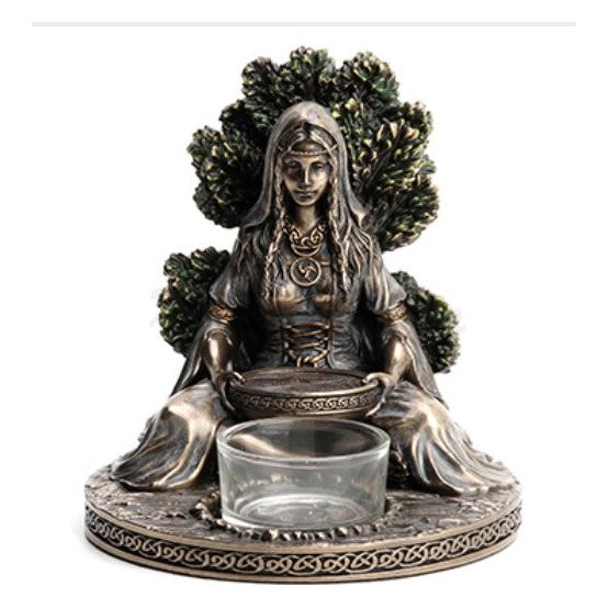 Celtic Goddess Danu Tea Light Holder