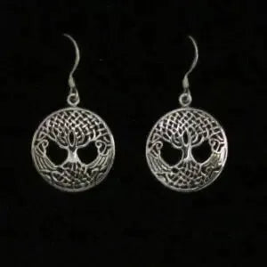 Sterling Silver Celtic Tree of Life Dangle Earring SKU: ES272L