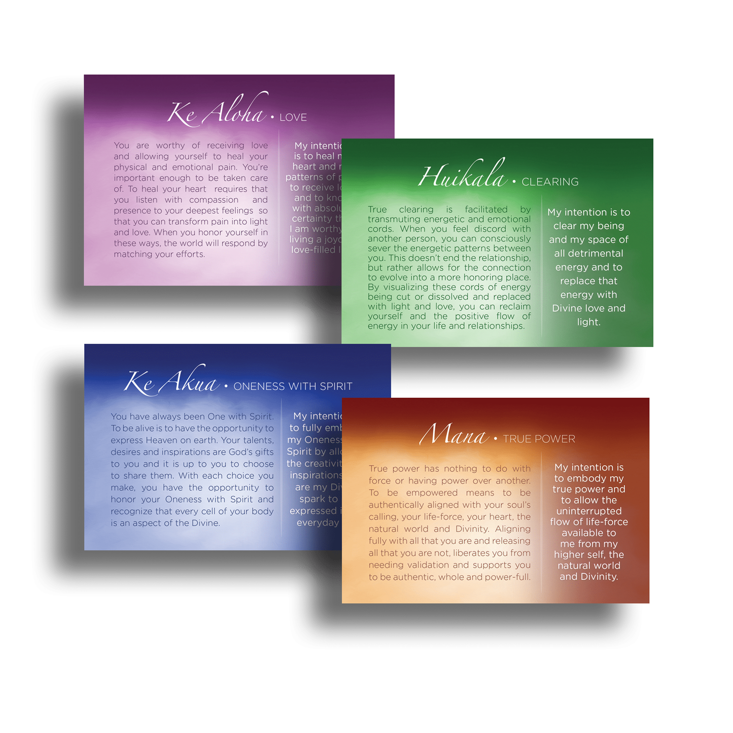 Hawaiian Healing Intention Cards