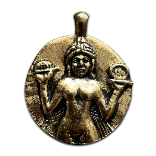 Goddess Ishtar for Sexuality & War Coin Necklace