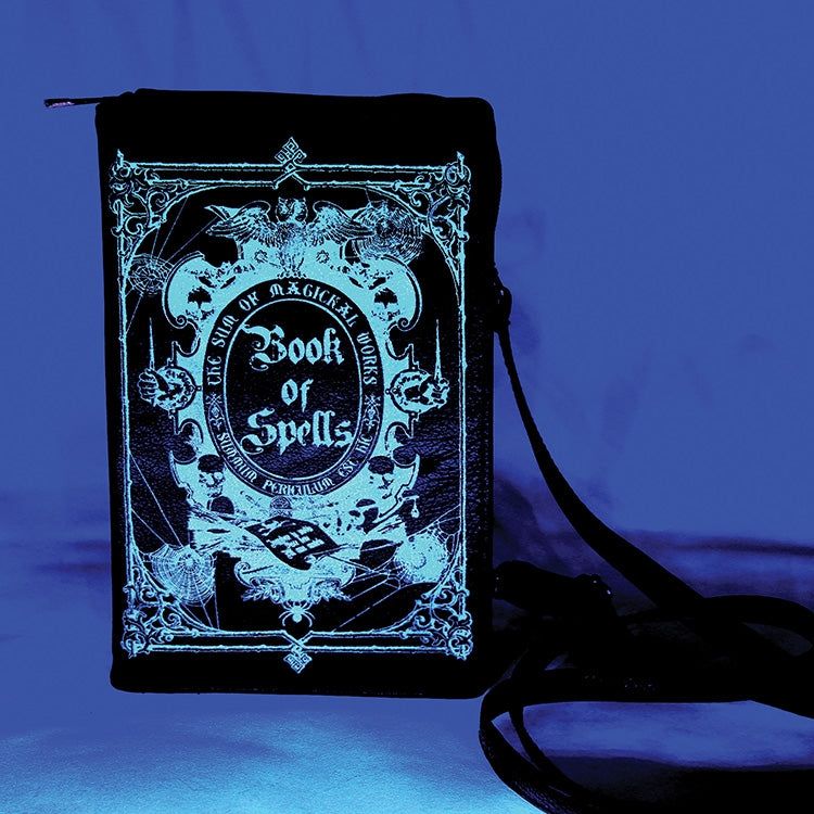 Book of Spells Glow in the Dark Clutch Bag