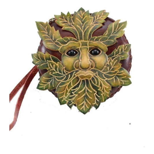 Green Man Wristlet leather coin purse wallet