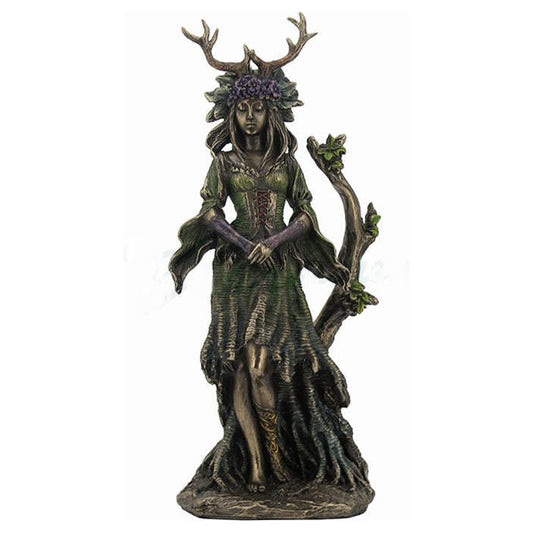 Lovely Guardian Goddess Of The Trees Statue Bronze Finish