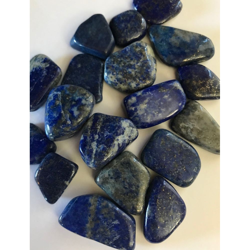 Lapis Lazuli, Tumbled and Polished 1/2" - 1" about 1"