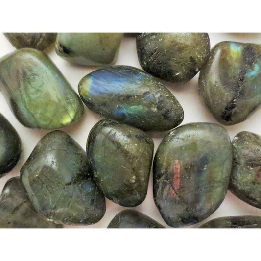 Labradorite, Tumbled and Polished about 1"