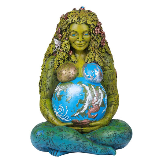 Medium Sized Millennial Gaia Earth Mother Statue By Oberon Zell