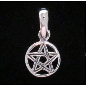 Sterling Silver Pentacle Pendant Dainty Charm