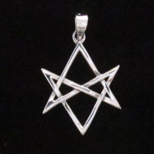 Sterling Silver Unicursal Hexagram Pendant