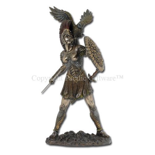 Goddess Athena Statue- Bronze by Derek Frost