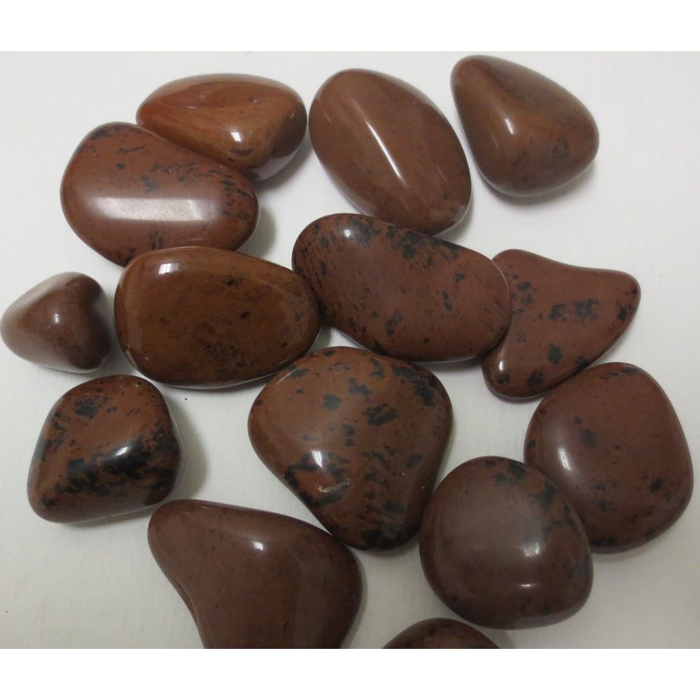 Obsidian, Mahogany Tumbled and Polished