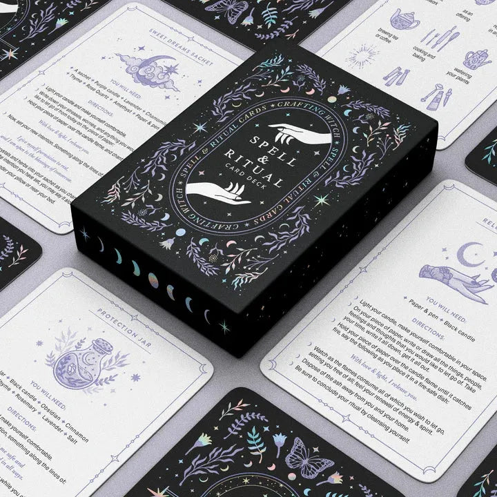 Spell and Ritual Card Deck- 50 spells!