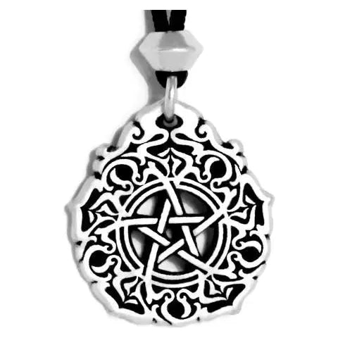 Morning Star Venus Pewter Pentacle Pendant