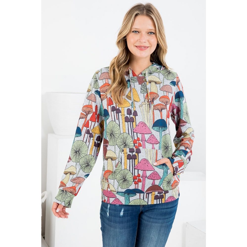 Super Cute Mushroom Zip up Hoodie Sizes S-3XL